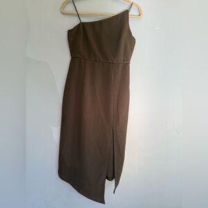 Elegant Black  One-Shoulder Dress